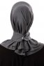 Ceren - Donker Grijs Praktisch Viscose Hijab
