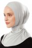 Ceren - Lichtgrijs Praktisch Viscose Hijab