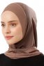 Wind Plain - Donker Taupe Al Amira One-Piece Hijab