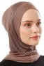 Wind Plain - Donker Taupe Al Amira One-Piece Hijab