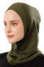 Wind Plain - Khaki Al Amira One-Piece Hijab