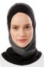 Wind Cross - Zwart & Lichtgrijs Al Amira One-Piece Hijab