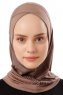 Wind Cross - Donker Taupe Al Amira One-Piece Hijab