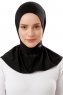 Sportif Plain - Zwart & Lichtgrijs Praktisch Viscose Hijab