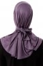 Sportif Plain - Donkerpaars Praktisch Viscose Hijab