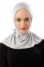 Sportif Plain - Lichtgrijs Praktisch Viscose Hijab