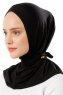 Sportif Cross - Zwart & Gold Praktisch Viscose Hijab