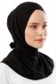 Sportif Cross - Zwart & Lichtgrijs Praktisch Viscose Hijab