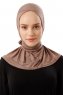 Sportif Cross - Donker Taupe Praktisch Viscose Hijab