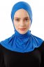 Sportif Cross - Blauw Praktisch Viscose Hijab
