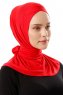 Sportif Cross - Rood Praktisch Viscose Hijab