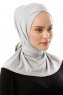 Sportif Cross - Lichtgrijs Praktisch Viscose Hijab