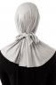 Sportif Cross - Lichtgrijs Praktisch Viscose Hijab