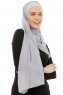 Alara Plain - Lichtgrijs One Piece Chiffon Hijab