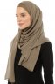 Alara Plain - Olijfgroen One Piece Chiffon Hijab