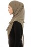 Alara Plain - Olijfgroen One Piece Chiffon Hijab
