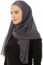 Alara Plain - Anthracite One Piece Chiffon Hijab