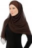 Alara Cross - Bruin One Piece Chiffon Hijab