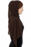 Alara Cross - Bruin One Piece Chiffon Hijab