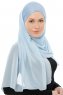 Alara Cross - Lichtblauw One Piece Chiffon Hijab