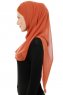 Alara Cross - Baksteenrood One Piece Chiffon Hijab