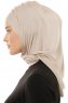 Isra Plain - Licht Taupe One-Piece Viscose Hijab