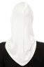 Isra Cross - Creme One-Piece Viscose Hijab