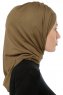 Isra Cross - Khaki One-Piece Viscose Hijab
