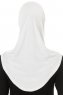 Hanfendy Plain Logo - Wit Al Amira Hijab