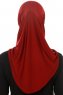 Hanfendy Plain Logo - Bordeaux Al Amira Hijab