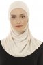 Hanfendy Plain Logo - Beige Al Amira Hijab