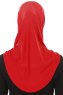 Hanfendy Plain Logo - Rood Al Amira Hijab
