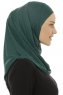Hanfendy Plain Logo - Donkergroen Al Amira Hijab