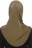 Hanfendy Plain Logo - Khaki Al Amira Hijab