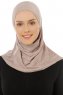 Hanfendy Plain Logo - Steen Grijs Al Amira Hijab