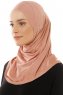 Hanfendy Plain Logo - Peanut Al Amira Hijab