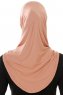 Hanfendy Plain Logo - Peanut Al Amira Hijab