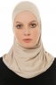 Hanfendy Cross Logo - Licht Taupe Al Amira Hijab