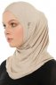 Hanfendy Cross Logo - Licht Taupe Al Amira Hijab