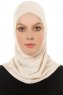 Hanfendy Cross Logo - Beige Al Amira Hijab