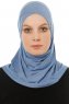 Hanfendy Cross Logo - Indigo Al Amira Hijab