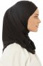 Micro Plain - Zwart One-Piece Hijab