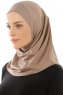 Micro Plain - Donker Taupe One-Piece Hijab