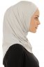 Micro Plain - Lichtgrijs One-Piece Hijab