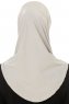 Micro Plain - Lichtgrijs One-Piece Hijab