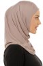 Micro Plain - Steen Grijs One-Piece Hijab