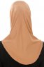 Micro Plain - Karamel One-Piece Hijab