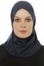 Micro Cross - Marineblauw One-Piece Hijab