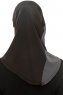 Esin - Zwart & Lichtgrijs & Anthracite One-Piece Hijab