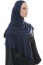  Ajda - Marineblauw Hijab Met Rits